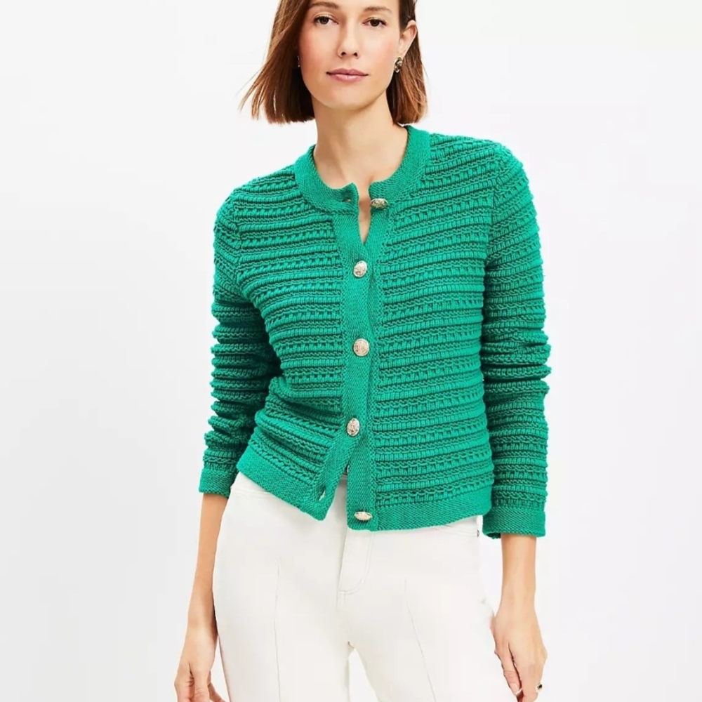 LOFT | Textured Sweater Jacket - Picture 2 of 3